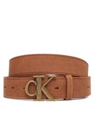 Calvin Klein Pasek Ck Buckle Suede 35Mm Fixed LV04D7126G Brązowy. Brązowe paski damskie Calvin Klein, bez wzorów, ze skóry. Za 289.99 zł.