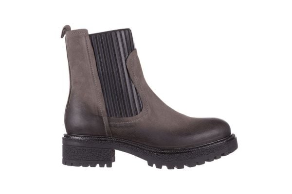 Botki Bayla-161 050-0508 Brown, Szary, Skóra naturalna - 40. Szare botki damskie Bayla, z materiału, eleganckie, bez obcasa, na obcasie, bez zapięcia. W wyprzedaży za 179.10 zł.