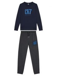 Cristiano Ronaldo CR7 Piżama 8770-42 Czarny Regular Fit. Czarne bielizna dla chłopców Cristiano Ronaldo CR7, bez wzorów, z bawełny. Za 179.99 zł.
