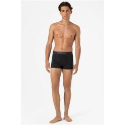 Bokserki termoaktywne męskie SUPER.NATURAL Tundra 175 Boxer. Czarne bokserki męskie super.natural, l, bez wzorów, z elastanu. Za 219.99 zł.