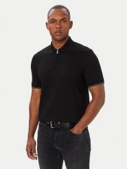 BOSS Polo C-Pei 90 50564941 Czarny Regular Fit. Czarne koszulki polo męskie Boss, l, bez wzorów, z bawełny, bez ramiączek. Za 599.99 zł.