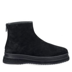 Botki Gant. Czarne botki męskie GANT, bez wzorów, bez zapięcia. Za 539.99 zł.