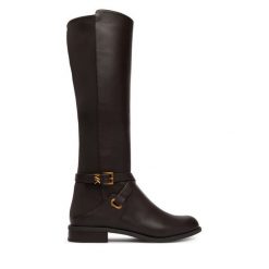 Kozaki MICHAEL Michael Kors. Brązowe kozaki damskie MICHAEL Michael Kors, bez obcasa, na płaskiej podeszwie. Za 1,239.00 zł.