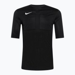 Koszulka piłkarska męska Nike Dri-FIT Referee II. Czarne koszulki sportowe męskie Nike, m, bez wzorów, bez kołnierzyka, bez ramiączek, do piłki nożnej, dri-fit (nike). Za 179.99 zł.