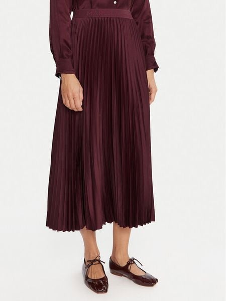Marella Spódnica plisowana Pontiac 2523106045 Bordowy Regular Fit. Czerwone spódnice damskie Marella, bez wzorów, z wiskozy, plisowane. Za 899.99 zł.
