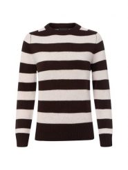Franco Callegari Sweter z dzianiny merino Kobiety drobna dzianina brązowy, M. Brązowe swetry damskie Franco Callegari, m, bez wzorów, z dzianiny, bez kołnierzyka, bez ramiączek, bez kaptura. Za 299.95 zł.