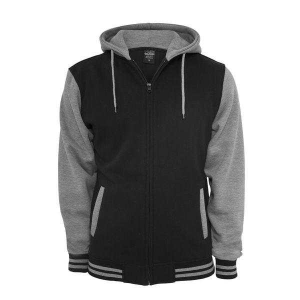 Bluza z kapturem Urban Classic 2-tone zip. Czarne bluzy męskie Urban Classics, l, bez wzorów, z bawełny, z kapturem. Za 214.00 zł.