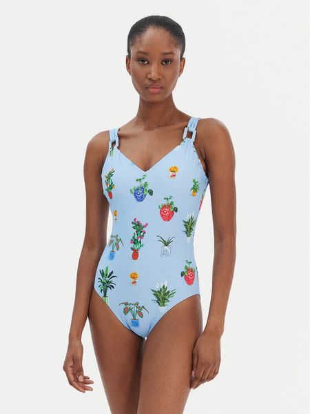 Seafolly Strój kąpielowy Playa Bonita 11098DD287 Błękitny. Niebieskie kostiumy jednoczęściowe damskie Seafolly, bez wzorów, z syntetyku. Za 769.99 zł.