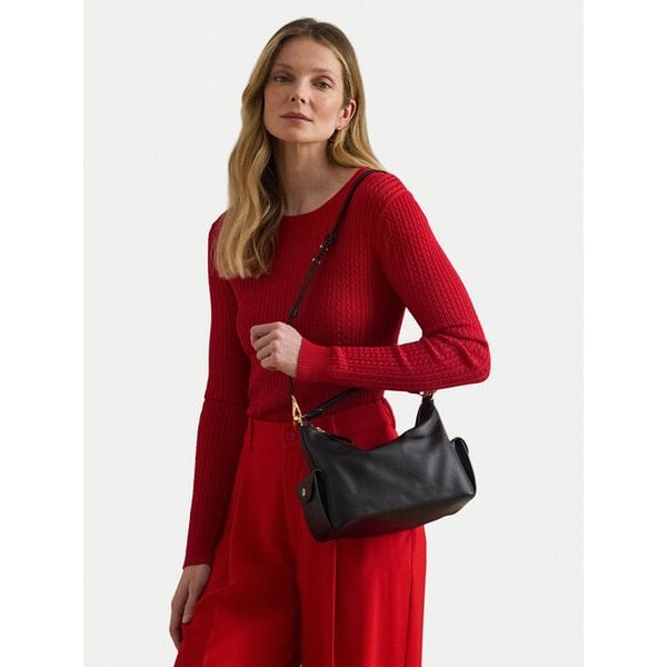 Torebka LAUREN RALPH LAUREN. Czarne torebki do ręki damskie Lauren Ralph Lauren, bez wzorów, klasyczne, bez dodatków. Za 1,120.99 zł.