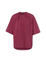 BOSS Bluzka Kobiety Bawełna (100%) czerwony|wyrazisty róż, 34. Czerwone bluzki damskie Boss, bez wzorów, z bawełny, eleganckie, bez kołnierzyka, bez ramiączek. Za 699.95 zł.