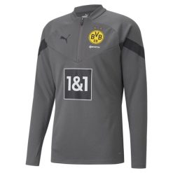 Bluza treningowa 1/4 zip Borussia Dortmund 2022/23. Szare bluzy męskie Puma, s, bez wzorów, bez kaptura. W wyprzedaży za 240.80 zł.