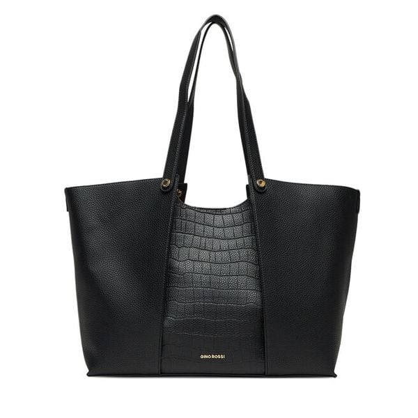 Torebka GINO ROSSI. Czarne torebki do ręki damskie Gino Rossi, bez wzorów, bez dodatków. Za 329.99 zł.