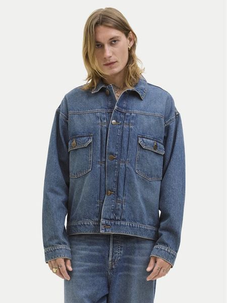 Jack & Jones Kurtka jeansowa Miles 12283761 Niebieski Regular Fit. Niebieskie kurtki męskie Jack & Jones, m, bez wzorów, z bawełny, bez kaptura. Za 141.99 zł.