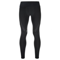Męskie legginsy do biegania Kilpi GEARS-M. Czarne legginsy sportowe męskie Kilpi, m, bez wzorów, z nylonu, do biegania. Za 215.49 zł.