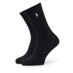Skarpety długie Polo Ralph Lauren. Czarne skarpety damskie Polo Ralph Lauren, bez wzorów. Za 89.99 zł.
