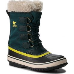 Śniegowce SOREL - Winter Carnival NL1495 Dark Seas 375. Zielone kozaki damskie Sorel, z gumy. Za 499.99 zł.