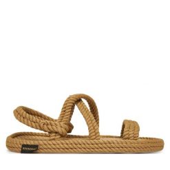 Sandały Bohonomad. Brązowe sandały damskie Bohonomad, bez wzorów, bez obcasa, na płaskiej podeszwie, bez zapięcia. Za 229.99 zł.
