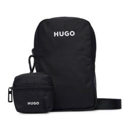 Saszetka HUGO. Czarne saszetki męskie Hugo, młodzieżowe, małe. Za 349.99 zł.