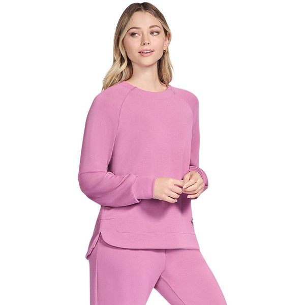Bluzka Damska Skechers SKECHLUXE Elevate Crewneck. Czerwone bluzki damskie Skechers, bez wzorów, z jedwabiu, bez kołnierzyka, bez ramiączek. Za 390.00 zł.