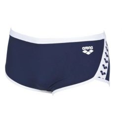 Kąpielówki męskie na basen Arena Tripe Low Waist. Niebieskie kąpielówki męskie Arena, l, bez wzorów, z materiału, długie, na fitness i siłownię. Za 100.99 zł.