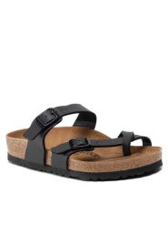 Birkenstock Japonki Mayari 0071791 Czarny. Czarne klapki damskie Birkenstock, bez wzorów, ze skóry, bez obcasa. Za 269.99 zł.