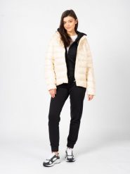 Kurtka turystyczna damska Down Jacket. Brązowe kurtki damskie Champion, l, bez wzorów, z materiału, z kapturem, trekkingowe. Za 313.00 zł.