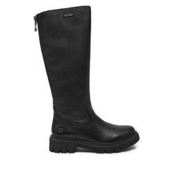 Kozaki Remonte. Czarne kozaki damskie Remonte, bez obcasa, na płaskiej podeszwie. Za 479.00 zł.