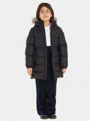 Tommy Hilfiger Kurtka puchowa KG0KG07805 Czarny Regular Fit. Czarne kurtki i płaszcze dla dziewczynek Tommy Hilfiger, bez wzorów, z puchu, bez kaptura. Za 839.99 zł.