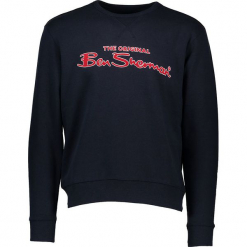 Bluza w kolorze granatowym. Niebieskie bluzy męskie Ben Sherman, z haftami. W wyprzedaży za 173.95 zł.