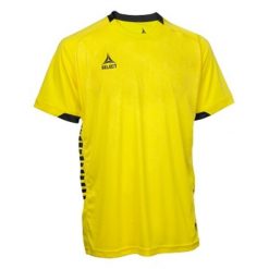 Koszulka piłkarska poliestrowa męska Select Spain żółta. Żółte koszulki sportowe męskie Select, l, bez wzorów, bez kołnierzyka, bez ramiączek, do piłki nożnej. W wyprzedaży za 98.65 zł.