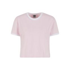 Koszulka damska Urban Classics Contrast Retro. Białe koszulki sportowe damskie Urban Classics, bez wzorów, bez kołnierzyka, bez ramiączek. Za 94.50 zł.