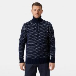 Sweter 1/4 zip Helly Hansen Arctic Icelander. Niebieskie swetry przez głowę męskie Helly Hansen, l, bez wzorów, bez kołnierzyka. W wyprzedaży za 716.00 zł.