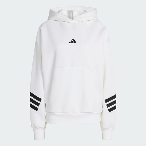 Bluza z kapturem Future Icons 3-Stripes. Zielone bluzy damskie Adidas, xs, bez wzorów, z bawełny, z kapturem. Za 299.00 zł.