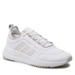 Buty halowe adidas. Białe buty sportowe męskie Adidas, bez zapięcia, do piłki ręcznej. Za 219.99 zł.