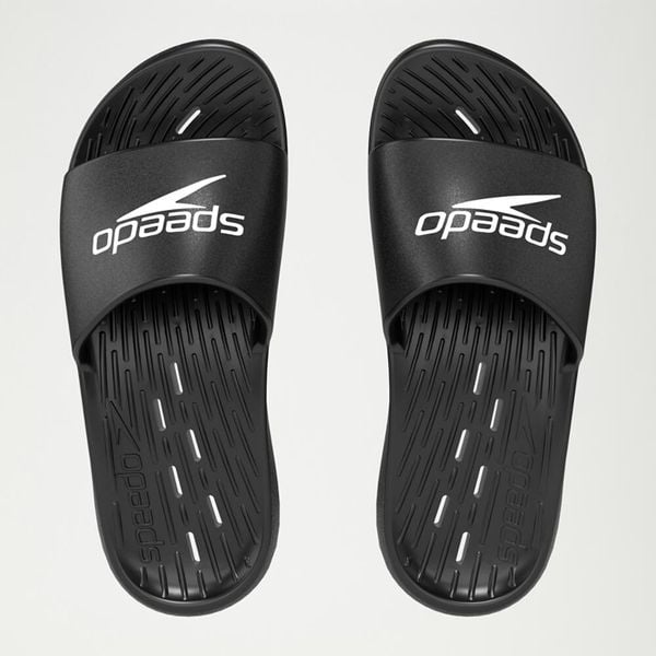 Klapki basenowe antypoślizgowe męskie Speedo Slide. Białe klapki męskie Speedo, z materiału. Za 69.99 zł.