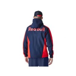 Czapka przeciwwiatrowa RedBull Racing NSK. Niebieskie czapki i kapelusze męskie New Era, bez wzorów, z materiału, sportowe. Za 340.05 zł.