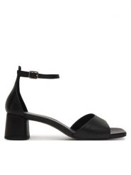 Vagabond Shoemakers Sandały Piper 5921-001-20 Czarny. Czarne sandały damskie Vagabond Shoemakers, bez wzorów, ze skóry, bez obcasa, na słupku, bez zapięcia. Za 539.99 zł.