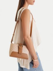 Nine West Torebka CEO-Liss-KY218 Beżowy. Brązowe torebki do ręki damskie Nine West, bez wzorów, z materiału, bez dodatków. Za 179.99 zł.