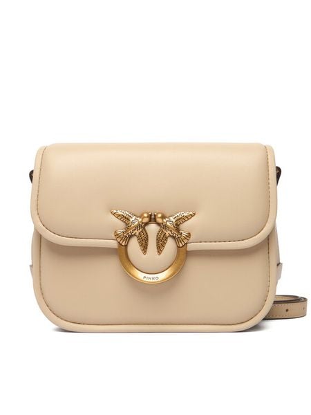 PINKO Torebka Love Box Bag Fl Mini PE 25 PLTT 104297 A26L Beżowy. Brązowe listonoszki damskie Pinko, bez wzorów, ze skóry, bez dodatków. Za 1,489.00 zł.