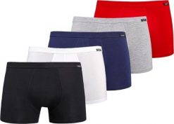 Teyli Pięciopak bokserek męskich Levi 3XL Czarny-biały-niebieski-szary-czerwony. Białe bokserki męskie Teyli, m, bez wzorów. Za 249.95 zł.