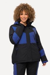 Damskie Kurtka funkcyjna HYPRAR kaptur wodoodporna kurtka narciarska. Czarne kurtki snowboardowe damskie Ulla Popken, plus size, bez wzorów, z materiału, z kapturem, narciarskie. Za 849.99 zł.