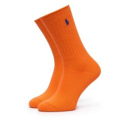 Skarpety długie Polo Ralph Lauren. Brązowe skarpety damskie Polo Ralph Lauren, bez wzorów. Za 89.99 zł.
