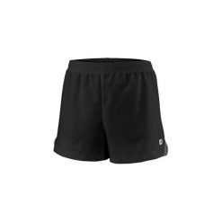 Krótkie spodenki dla dziewczynki Wilson team 3.5. Czarne spodenki dla dziewczynek Wilson, bez wzorów, z materiału, młodzieżowe. Za 163.00 zł.