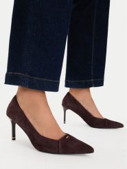MEXX Szpilki EO-WS1313-02 Brązowy. Brązowe szpilki damskie Mexx, bez wzorów, ze skóry, bez obcasa, bez zapięcia. Za 329.99 zł.