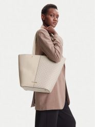 MICHAEL Michael Kors Torebka Flora 30T5GFFT3B Kremowy. Białe torebki do ręki damskie MICHAEL Michael Kors, bez wzorów, ze skóry, bez dodatków. Za 795.99 zł.