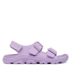 Sandały Birkenstock. Fioletowe sandały dziewczęce Birkenstock, bez zapięcia. Za 289.99 zł.