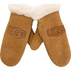 Rękawiczki Damskie UGG - W Logo Mitten 17370 Chestnut. Brązowe rękawiczki damskie UGG, z materiału. Za 639.00 zł.