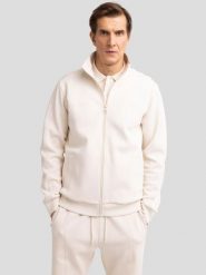 Bluza męska rozpinana ze stójką kremowa Wlador 103. Białe bluzy męskie Big Star, l, bez wzorów, z dzianiny, bez kaptura. W wyprzedaży za 199.99 zł.