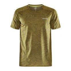 Koszulka Craft ADV Hit SS Structure. Zielone koszulki sportowe męskie Craft, bez wzorów, bez kołnierzyka, bez ramiączek, na fitness i siłownię. W wyprzedaży za 156.00 zł.