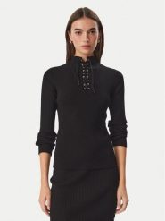 Liu Jo Sport Sweter TF6082 MS63L Czarny Regular Fit. Czarne swetry damskie Liu Jo Sport, l, bez wzorów, z syntetyku, sportowe, bez kołnierzyka, bez ramiączek, bez kaptura. Za 689.99 zł.